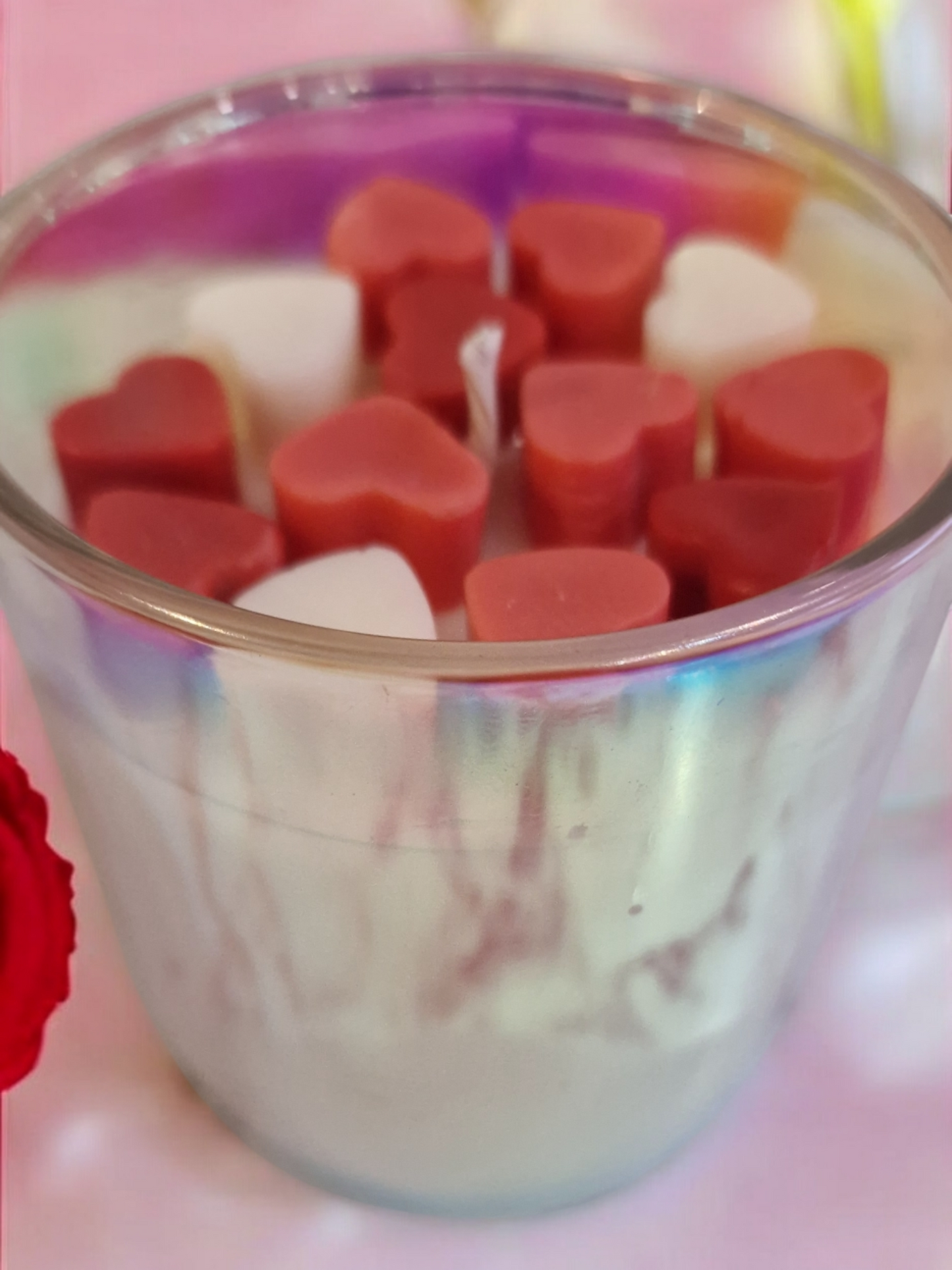 Petals Of Love - Heart Candle