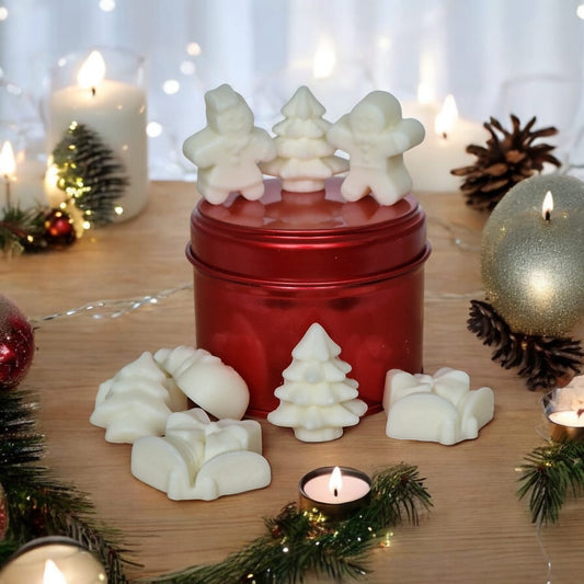 Christmas-shaped wax melt tin