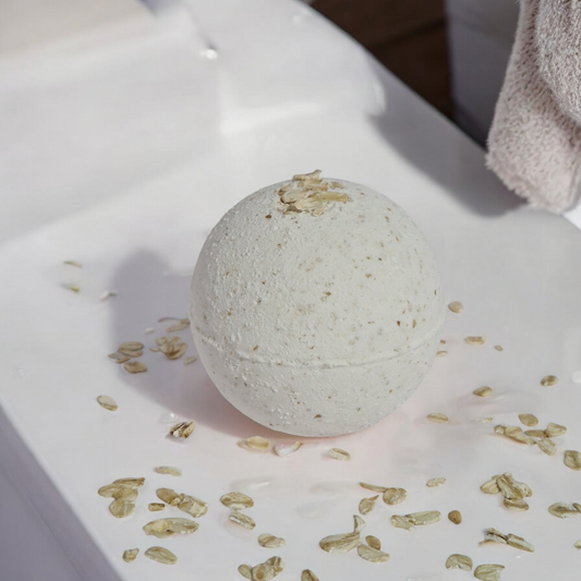 Calming- Oatmeal with Chamomile & Lavender Bath Bomb