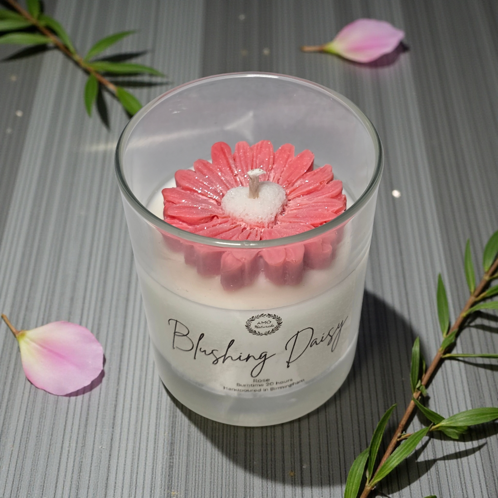 Blushing Daisy Candle