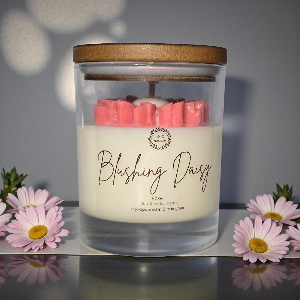 Blushing Daisy Candle