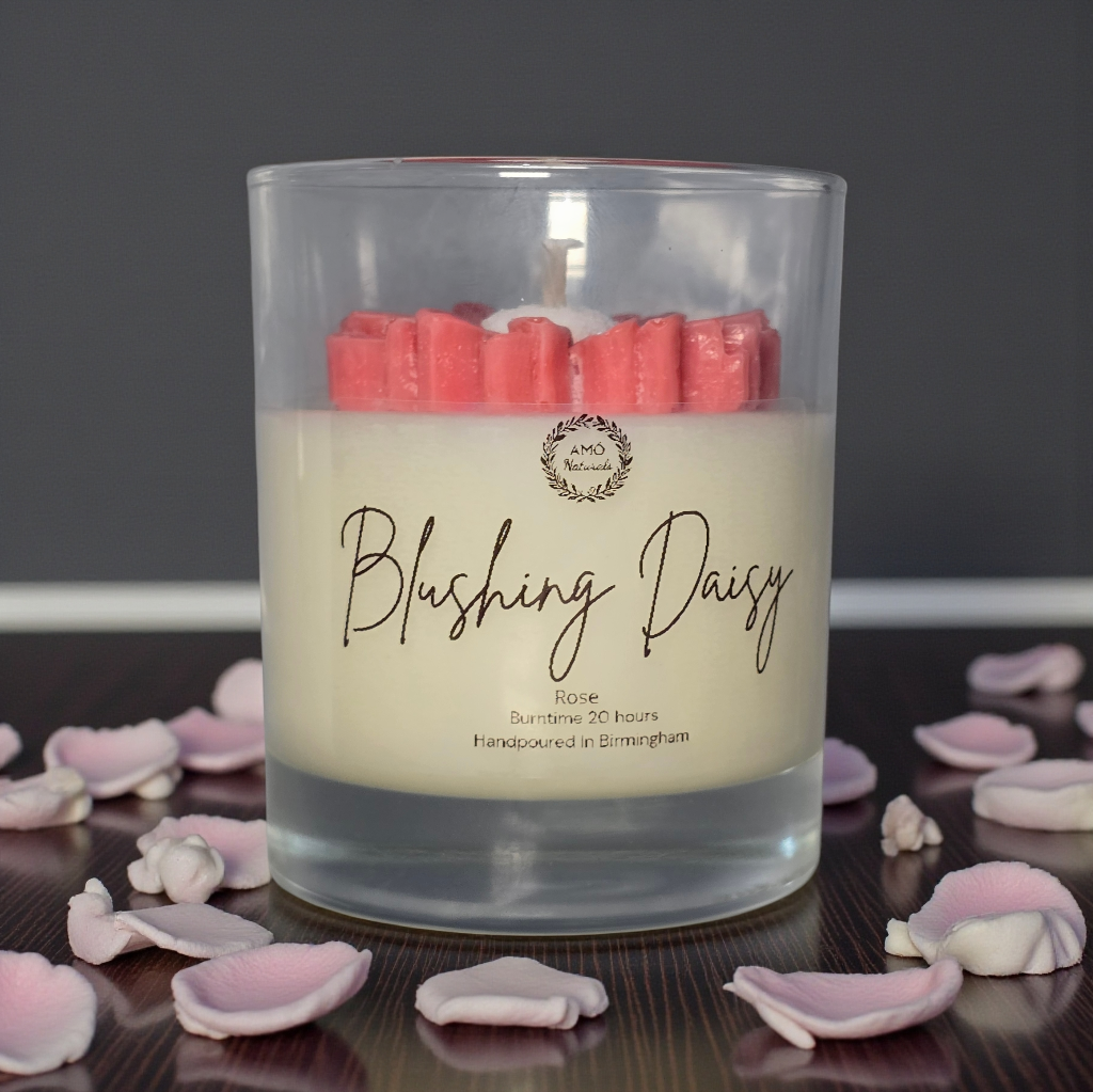 Blushing Daisy Candle